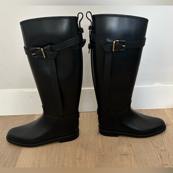 Burberry riding rainboot with belt. Eur size: 38 - Picture 6 of 10